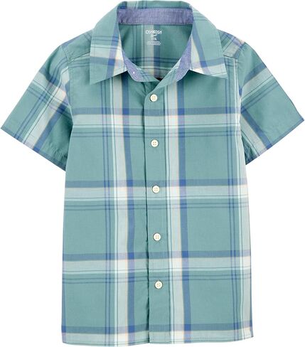 OshKosh B'Gosh Boys Short Sleeve Woven Buttonfront Shirt in Saudi Arabia