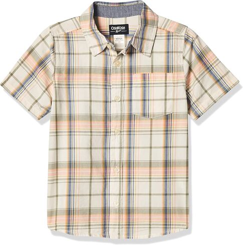 OshKosh B'Gosh Boys Short Sleeve Woven Buttonfront Shirt in Saudi Arabia