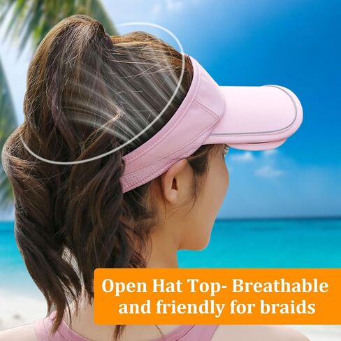 Peiceses واسعة الحافة حافة للنساء الرجال غولف قبعة UV حماية الشمس قبعة لتنس الشاطئ يركض قبعة Sunshade UPF 50+ in Kuwait