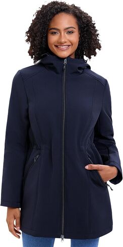 ROYAL MATRIX Women's Waterproof Fleece Lined Softshell Jacket Hooded Breathable Windbreaker Rain Jacket in Saudi Arabia
