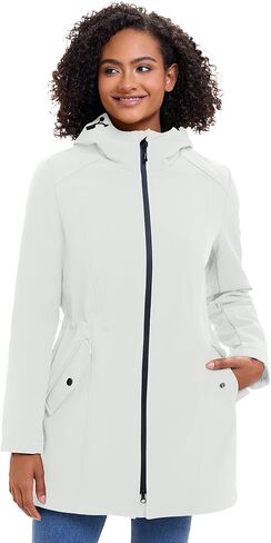 ROYAL MATRIX Women's Waterproof Fleece Lined Softshell Jacket Hooded Breathable Windbreaker Rain Jacket in Saudi Arabia