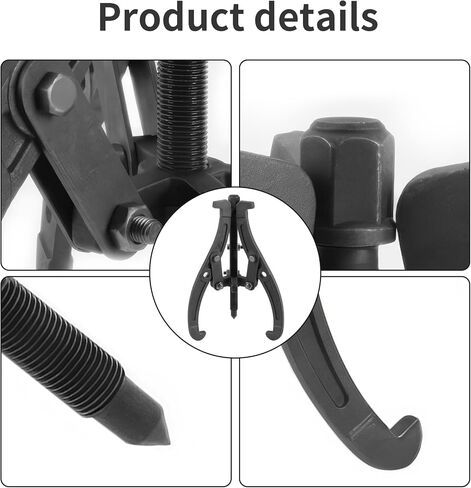 3 Jaw Phosphate 8.46in/215mm Universal Bearing Gear Puller,Heavy Duty Extractor Tool for Flywheel,High Carbon Steel Puller Kit,Adjuestable Removal Kit Type in Kuwait