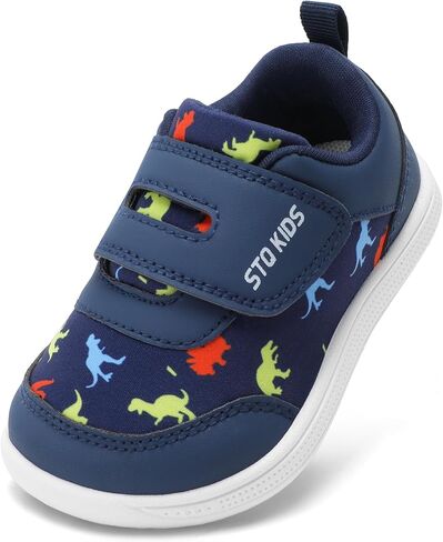 Toddler Wide Toe Box Barefoot Shoes Boys Girls Zero Drop,Baby First Walking Shoes Glitter Little Kids Sneakers Non-Slip Preschool Running Tennis Canvas Casual Preschool Outdoor Activities in Saudi Arabia