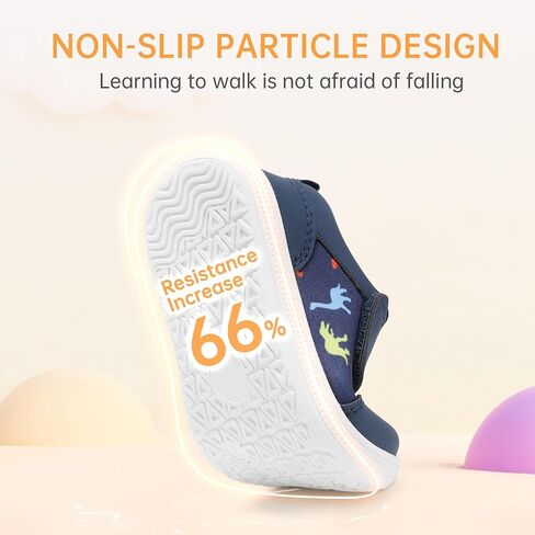 Toddler Wide Toe Box Barefoot Shoes Boys Girls Zero Drop,Baby First Walking Shoes Glitter Little Kids Sneakers Non-Slip Preschool Running Tennis Canvas Casual Preschool Outdoor Activities in Saudi Arabia