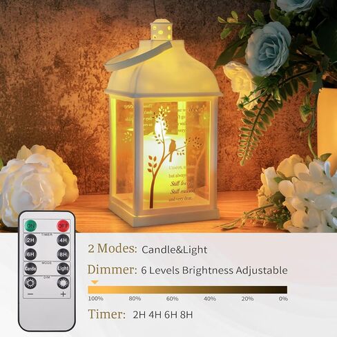 Memorial Lantern with Card - Sympathy Gift for Loss of Mom/Dad/Loved One, Bereavement Keepsake with Flickering Flame, Memory Lamp for Funeral Remembrance or Celebration (Black) in Kuwait