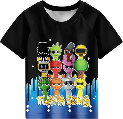 Boys Swimwear 3Pcs Sets Kids Music Game Tee Swimsuit with Swimming Cap for 5-12Y Adventure Child Clothes in Saudi Arabia