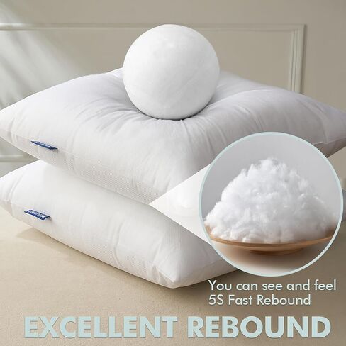 MIULEE Pillow Insert 12x20 Inch, Decorative Rectangle Throw Pillow Insert, Premium Fluffy Pillow Forms Stuffer for Sofa Couch Living Room in Kuwait