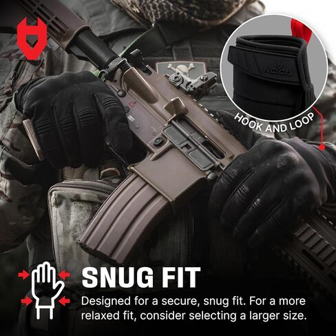 NoCry Tactical Gloves for Men with Flexible Knuckle Guards – Durable Design with Reinforced Palms and Stitching – Perfect Combat Gear with Touchscreen Compatible Fingers in Saudi Arabia