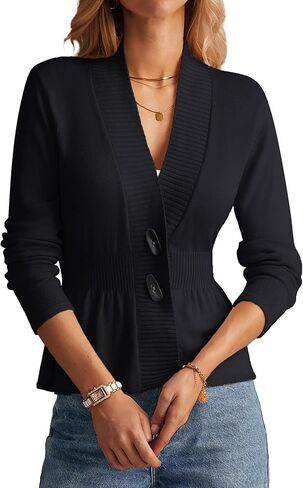 GRACE KARIN Women 2025 Button Down Lightweight Cardigan Casual Open Front Sweater Crochet Tops Knitted Coat in Saudi Arabia
