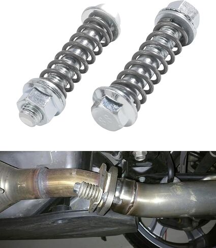 Exhaust Manifold Bolts,Car Accessories Exhaust Bolts and Nuts Kit,Auto Parts Replacement Exhaust Bolt and Spring Hardware Kit,Automobile Exhaust Parts,Fit for Most Car Exhaust Pipe (M10*1.25) in Saudi Arabia