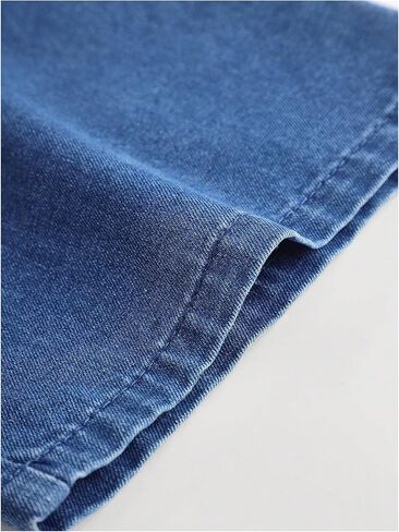 Floerns Girl's Bowknot Sleeveless Overall Denim Jumpsuit Kids Baggy Jeans Pants in Kuwait