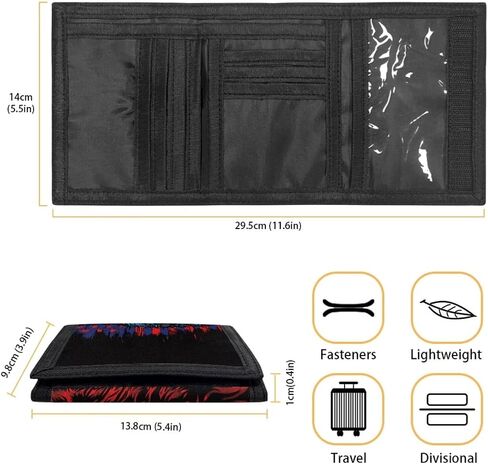 Chameleon Boy Wallets for Kids 4-6 Funny Change Wallet with Card Slots Personalized Trifold Wallet with RFID Blocking Children Aesthetic Accessory in Saudi Arabia