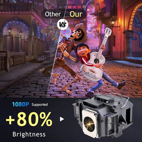 A++ Quality ELP91/V13H010L91 Replacement Projector Lamp,TOP Alternatives to OEM,Fit for Epson ELPLP91 BrightLink 685Wi,BrightLink 695Wi,EB-680,EB-680S,EB-685W,EB-685Wi,EB-685Ws,EB-695Wi in Saudi Arabia