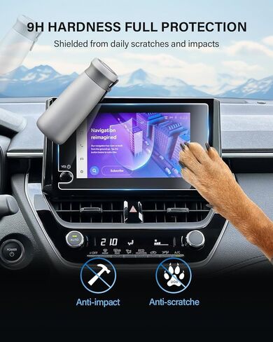 for 2024 Volkswagen Atlas/Atlas Cross Sport 12" Screen Protector [Anti-glare] Compatible with 2024 Atlas SE/SEL/SEL R-Line/SEL Premium R Line - HD Clear/Anti-fingerprint/ 2 Pack in Kuwait