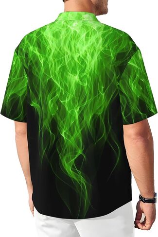 Shirts for Men, Button Up Shirts Short Sleeves, Casual Graphic Shirt, Stylish Summer Beach Shirt in Saudi Arabia