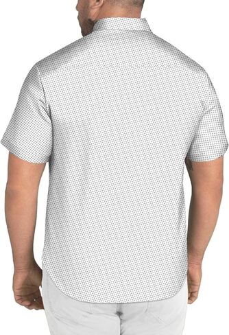 COOFANDY Big & Tall Dress Shirts for Men Short Sleeve Button Down Casual Shirts in Kuwait
