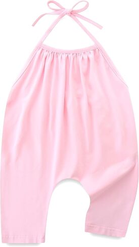 Toddler Girls Summer Clothes Backless Strap Slouch Jumpsuit Harem Halter Romper Pants 1T~5T in Kuwait