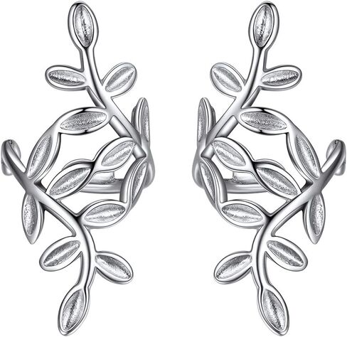 ChicSilver 925 Sterling Silver Ear Cuff Earrings Non Piercing Clip on Cartilage Cuff Earrings for Women (with Gift Box) in Saudi Arabia