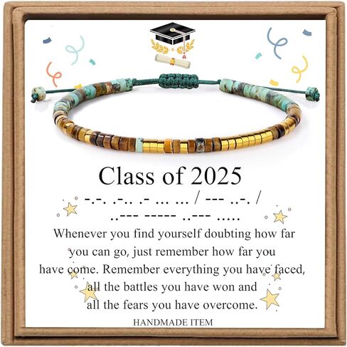 Joycuff Inspirational 𝐌𝐨𝐫𝐬𝐞 𝐂𝐨𝐝𝐞 𝐁𝐫𝐚𝐜𝐞𝐥𝐞𝐭𝐬 𝐁𝐫𝐚𝐜𝐞𝐥𝐞𝐭𝐬 for Women Funny Jewelry Birthday Virthday Higds for Attrodts Autt Auty Sister Best Friend Friend Bead Bead Wrap Bread Bread in Kuwait