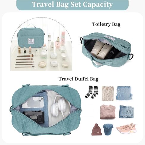 Travel Bag for Women, Overnight Duffel Weekender Bag with Toiletry Bag,Gym Bag with Wet Pocket,Personal Item Carry On Bag in Saudi Arabia