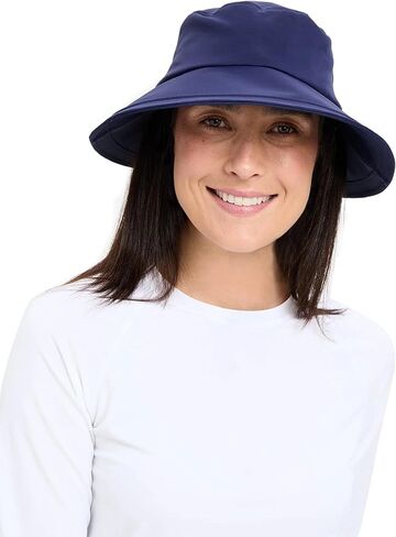 Solbari Women's Wide Brim Swim Sun Hat UPF 50+, Water-Resistant UV Protection with Ponytail Opening for Beach & Outdoor Pool in Kuwait