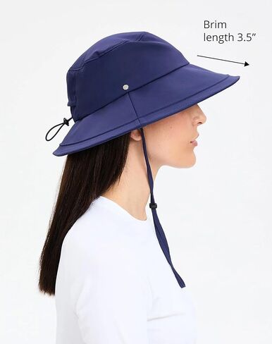 Solbari Women's Wide Brim Swim Sun Hat UPF 50+, Water-Resistant UV Protection with Ponytail Opening for Beach & Outdoor Pool in Kuwait