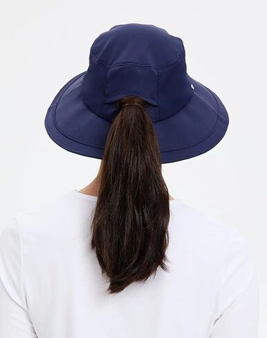 Solbari Women's Wide Brim Swim Sun Hat UPF 50+, Water-Resistant UV Protection with Ponytail Opening for Beach & Outdoor Pool in Kuwait