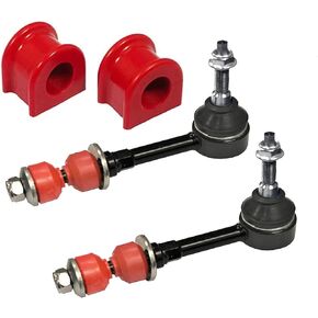 4PC Front Right/Left Stabilizer Link Kit + Code Red Bushings FITS Ram 2500 3500, 4WD 2003-2005