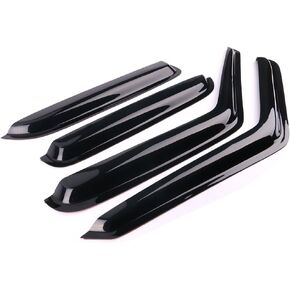 Window Visor Compatible with 1995-2005 GMC Sonoma Jimmy Chevy S10 Blazer Oldsmobile Bravada, Dark Smoke Tint Acrylic Rain Sun Guard Wind Vent Air Deflector by IKON MOTORSPORTS