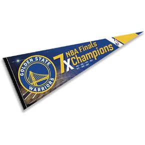 Golden State Warriors 7 Time Champions Pennant Flag