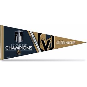راية ديكور حائط من اللباد مقاس 30.48 سم × 76.2 سم من Rico Industries NHL Hockey Stanley Cup - رائعة للمنزل/غرفة النوم/ديكور كهف الرجل