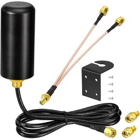 BINGFU Upgraded 4G LTE Cellular Mimo 8dBi Antenna - Outdoor SMA RP-SMA 4G Antennas Corrosion-Resistant - Compatible with Spypoint Game Security Camera Trail Cam Modem Router Antenna Replacement