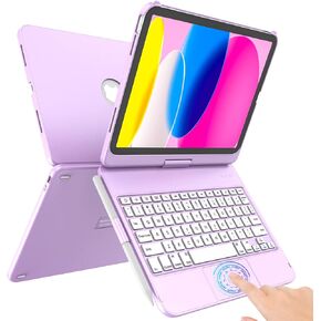 iPad 10th Generation Case with Keyboard for iPad 10.9" 2022, Touch Keyboard for iPad 10th Generation Case -360° Rotatable,Pencil Holder, MultiTouch Trackpad Keyboard Case for iPad 10th Generation