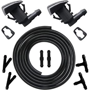 Windshield Washer Nozzles Wiper Spray Kit Replacement Fit For 07-17 GMC Acadia, 09-17 Chevrolet Traverse,07-10 Saturn Outlook, 07-11 Buick Enclave .OEM #: 25823360. in Kuwait