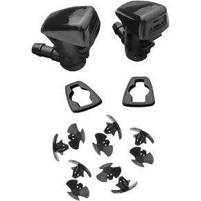 85381-AE020 Premium Wiper Washer Nozzles Fit for Toyota Sienna 2004-2010 & Solara 2004-2008 | Windshield Washer Jet Nozzle and Hood Retaining Clips Kit | Easy to Install | Ref 58118, 53326-08010
