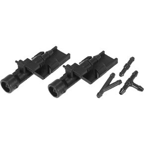 ACROPIX Front Windshield Washer Nozzles Fit for Honda CRV with Hose Connector - Pack of 5 Black