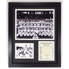 Legends Never Die 1948 MLB Cleveland Indians World Series Champions Framed Photo Collage, 11" x 14"