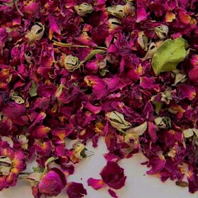 Bulk Dried Red Rose Petals and Buds - 8 Ounce Bag