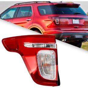 FIONE Tail Light Assembly Compatible with 2011 2012 2013 2014 2015 Ford Explorer Rear Lamp Brake Light Left Driver Side LH