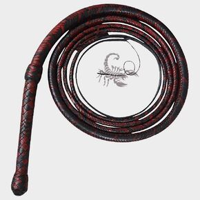 SCORPIONS Bull Whip 04 Feet, 06 Feet, 08 Feet, 10 Feet, 12 Feet, 14 FT, 16 FT 12 Strands Real & Genuine Kangaroo Hide Leather Equestrian handmade Bullwhip Leather Belly & Leather Bolster Inside