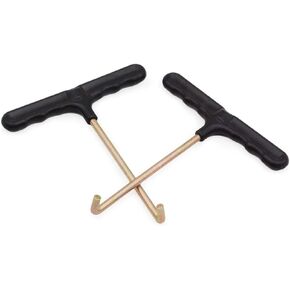 Trampoline Spring Pull Tool Kit Parts Hook Puller for Spring Installation Disassembling 2 Pack (T-Hook)