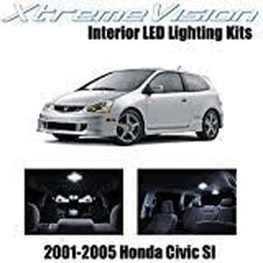 XtremeVision Interior LED for Honda Civic SI Only 2001-2005 (7 Pieces) Blue Interior LED Kit + Installation Tool