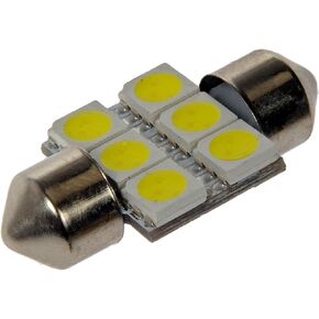 Dorman 3175W-SMD 3175 White 5050SMD 6LED Bulb Compatible with Select Models