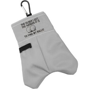 BLUPARK Funny Golf Ball Storage Bag for Grandpa Dad The Older I Get The Harder It is to Find My Balls Golf Ball Pouch