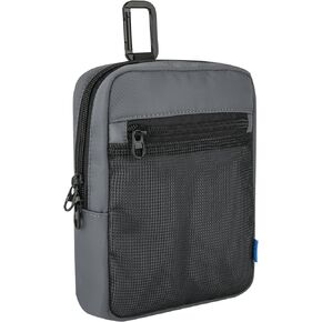 Golf Pouch Bag Multi Pocket with Clip, Durable Nylon Valuables Holder for Extra Phone, Ball, Tees, Pencils, Wallet, Ball Markers