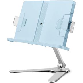 حامل كتب viozon، قراءة مكتب حامل كتب الطبخ، ارتفاع وزاوية قابلة للتعديل، سبائك الألومنيوم، قابلة للطي والمحمولة، للمكتب، المطبخ، المدرسة، كتاب الأطفال والكبار، الوصفة، المجلة، الكمبيوتر اللوحي، كيندل، فضي in Kuwait