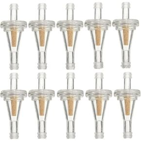 ZYTC 10pcs Clear Gas Inline Fuel Filter for Golf Cart Kawasaki John Deere EZGO