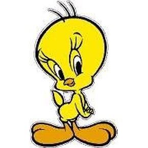 AJ's Signs & Apparel Tweety Bird Vinyl Sticker,Cars Trucks Vans Walls Laptop
