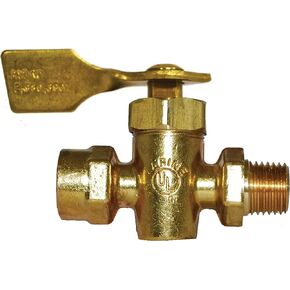 Attwood 1/4-Inch NPT x 1/4-Inch NPTF Shut-Off Valve