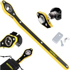 Car Jack Ratchet Wrench, 360° Swivel Labor-Saving and Quick Lift Handle for 2Ton and 3Ton Scissor Jacks, Knob Designed Forward and Reversal